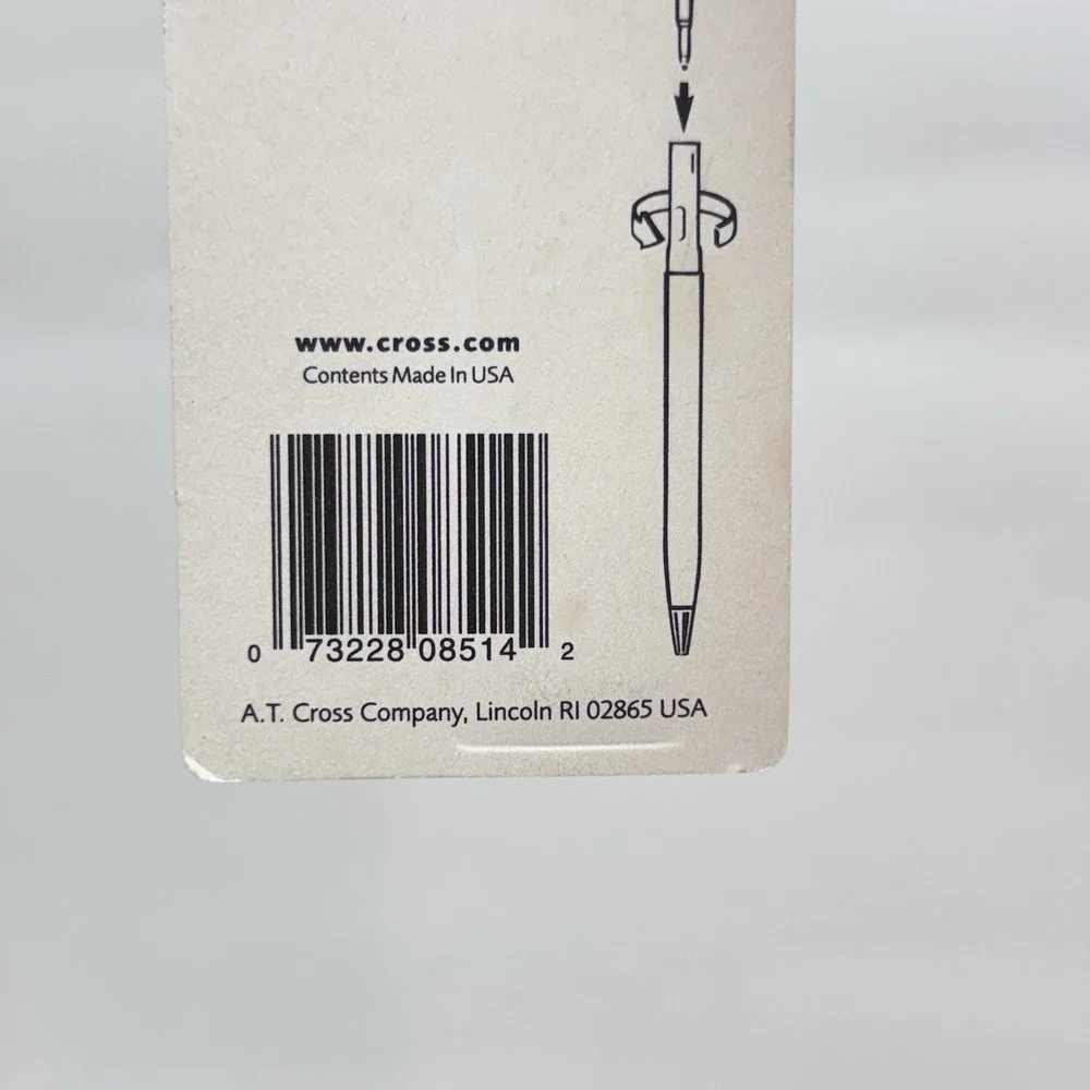 Cross Ball Point Pen Refill‎ Fine Black Ink Item #8514 Lot of 2
